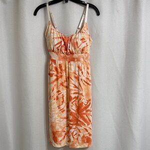 NWOT Women’s Jamie & Layla Orange and Cream Women's Dress. Size S